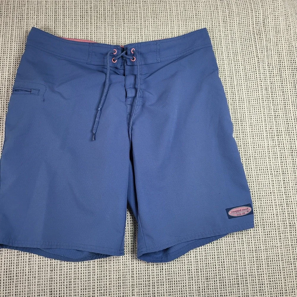 Vineyard‎ Vines Shorts Mens 33 Board Swim Trunks Lightweight Damaged Polyester